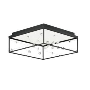 Entanglement LED Flush Mount in Black by ET2