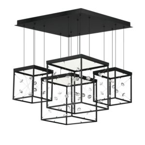 Entanglement LED Pendant in Black by ET2