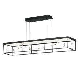 Entanglement LED Linear Pendant in Black by ET2