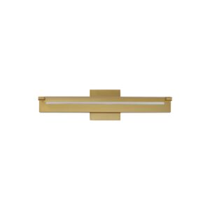 Bookkeeper LED Wall Sconce in Natural Aged Brass by ET2