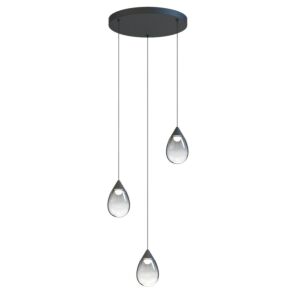 Dewdrop LED Pendant in Black by ET2