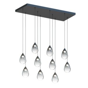 Dewdrop LED Linear Pendant in Black by ET2