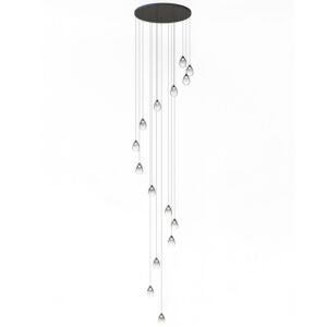 Dewdrop LED Pendant in Black by ET2