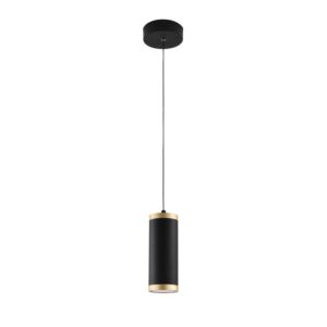 Cuff LED Pendant in Black  Gold by ET2