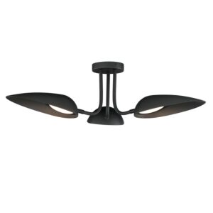 Marsh LED SemiFlush Mount in Black by ET2