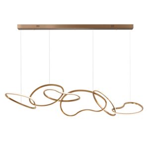 Unity LED Linear Pendant in Brushed Champagne by ET2