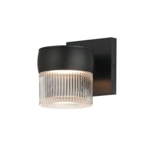 Modular LED Outdoor Wall Sconce in Black by ET2