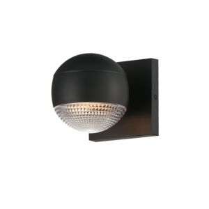 Modular LED Outdoor Wall Sconce in Black by ET2