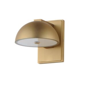 Cauldron LED Outdoor Wall Sconce in Gold by ET2