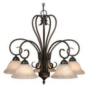 Homestead RBZ 5-Light Chandelier in Rubbed Bronze