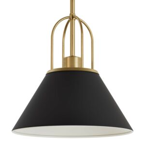 Carrington Isle  Pendant in Matte Black by Hunter