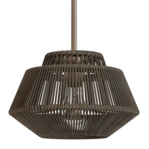 Brookhollow  Pendant in Sable Rattan by Hunter