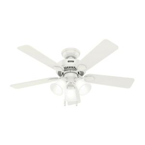 Swanson 44"Ceiling Fan in Fresh White by Hunter