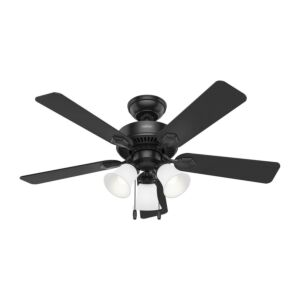 Swanson 44"Ceiling Fan in Matte Black by Hunter