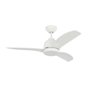 Avila 44"Ceiling Fan in Matte White by Visual Comfort Fan