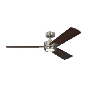 Harris 1-Light 56" Outdoor Ceiling Fan in Brushed Steel