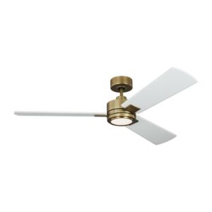 Harris 1-Light 56" Outdoor Ceiling Fan in Hand Rubbed Antique Brass