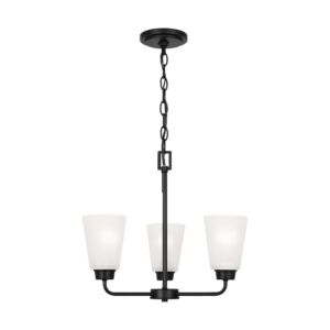 Kerrville  Chandelier in Midnight Black by Generation Lighting.