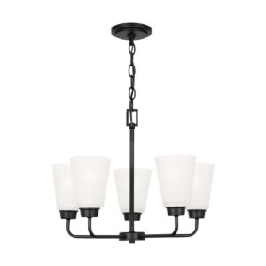 Kerrville  Chandelier in Midnight Black by Generation Lighting.