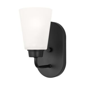 Kerrville  Wall   Bathroom Bathroom Vanity Light Sconce in Midnight Black by Generation Lighting.