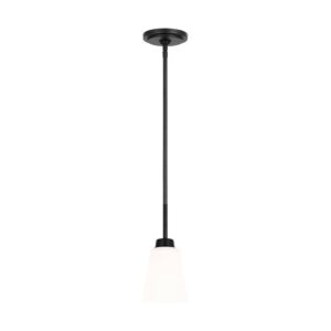 Kerrville  Mini Pendant in Midnight Black by Generation Lighting.