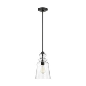 Kea  Pendant in Midnight Black by Generation Lighting.