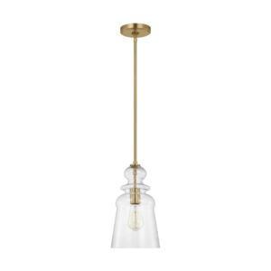 Kea  Pendant in Satin Brass by Generation Lighting.