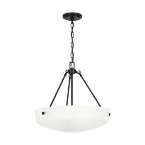 Kerrville  Pendant in Midnight Black by Generation Lighting.