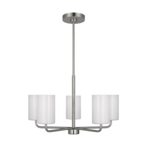 Rhett 5-Light Chandelier in Brushed Steel