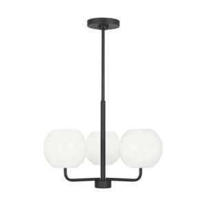 Rory  Chandelier in Midnight Black by Generation Lighting.