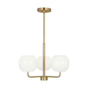 Rory  Chandelier in Satin Bronze by Generation Lighting.