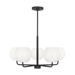 Rory  Chandelier in Midnight Black by Generation Lighting.