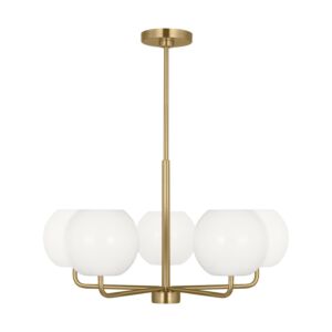 Rory  Chandelier in Satin Bronze by Generation Lighting.