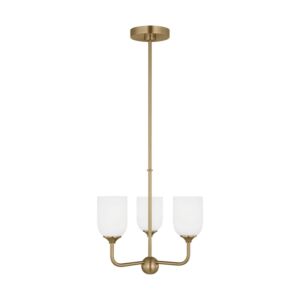 Emile  Chandelier in Satin Bronze by Generation Lighting.