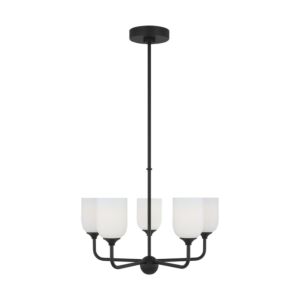 Emile  Chandelier in Midnight Black by Generation Lighting.