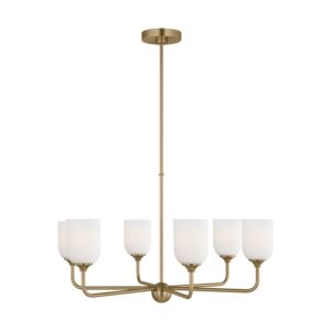 Emile  Chandelier in Satin Bronze by Generation Lighting.