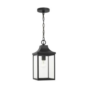 Say brook  Pendant in Textured Black by Generation Lighting.