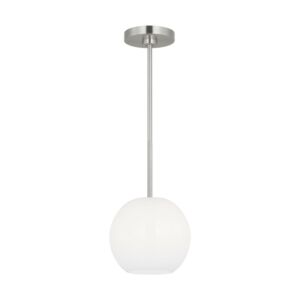 Rory  Mini Pendant in Brushed Steel by Generation Lighting.