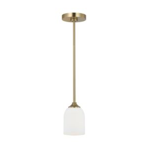 Emile  Mini Pendant in Satin Bronze by Generation Lighting.