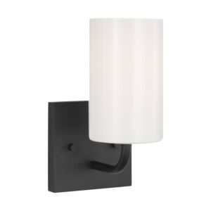 Rhett  Bathroom Vanity Light in Midnight Black by Generation Lighting.