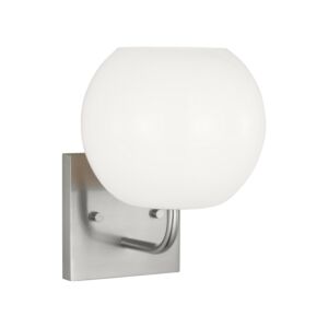 Rory  Bathroom Vanity Light in Brushed Steel by Generation Lighting.