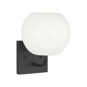 Rory  Bathroom Vanity Light in Midnight Black by Generation Lighting.