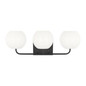 Rory  Bathroom Vanity Light in Midnight Black by Generation Lighting.