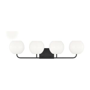 Rory  Bathroom Vanity Light in Midnight Black by Generation Lighting.