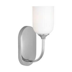 Emile  Bathroom Vanity Light in Chrome by Generation Lighting.