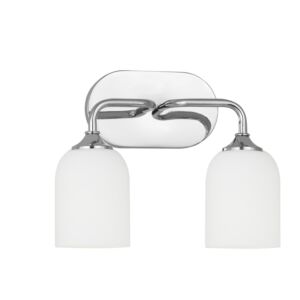 Emile  Bathroom Vanity Light in Chrome by Generation Lighting.