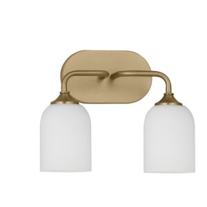 Emile  Bathroom Vanity Light in Satin Bronze by Generation Lighting.