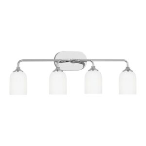 Emile  Bathroom Vanity Light in Chrome by Generation Lighting.