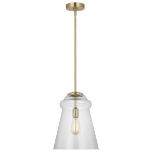 Loras  Pendant in Satin Brass by Generation Lighting.