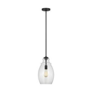 Marino  Pendant in Midnight Black by Generation Lighting.